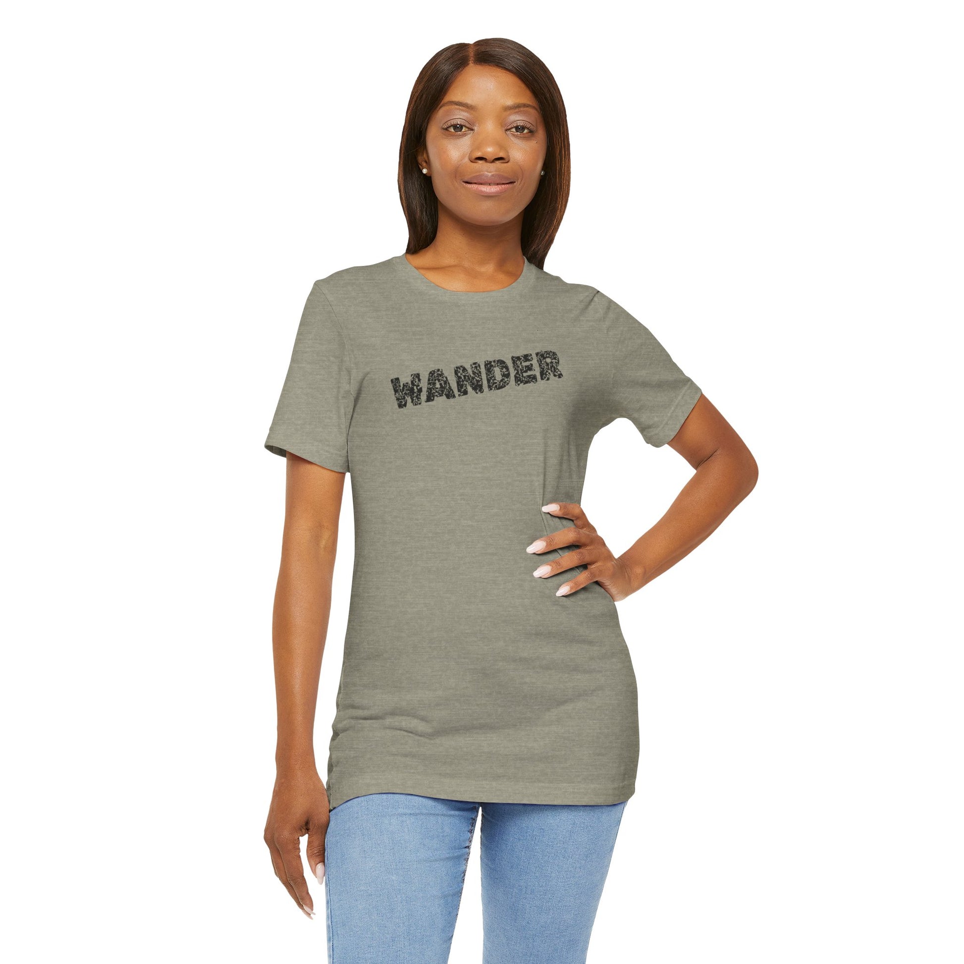 Wander Camp Tee – Distressed Campfire Scene