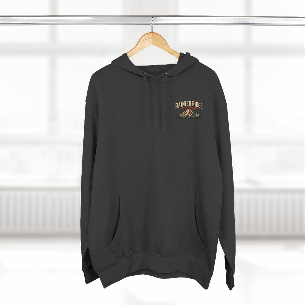 Rainier Ridge Cabin Hoodie — Cozy Mountain Cabin Camping Pullover