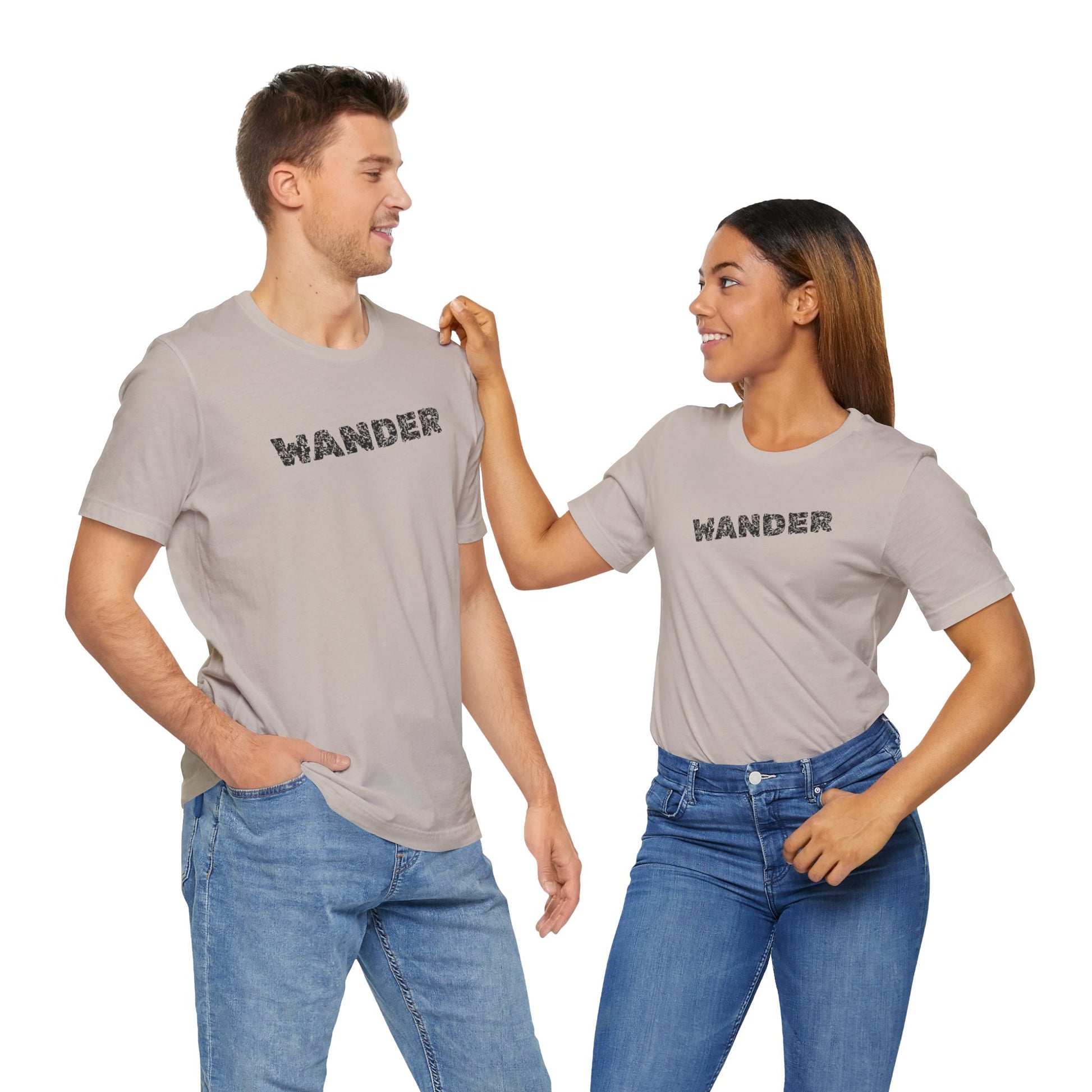 Wander Camp Tee – Distressed Campfire Scene