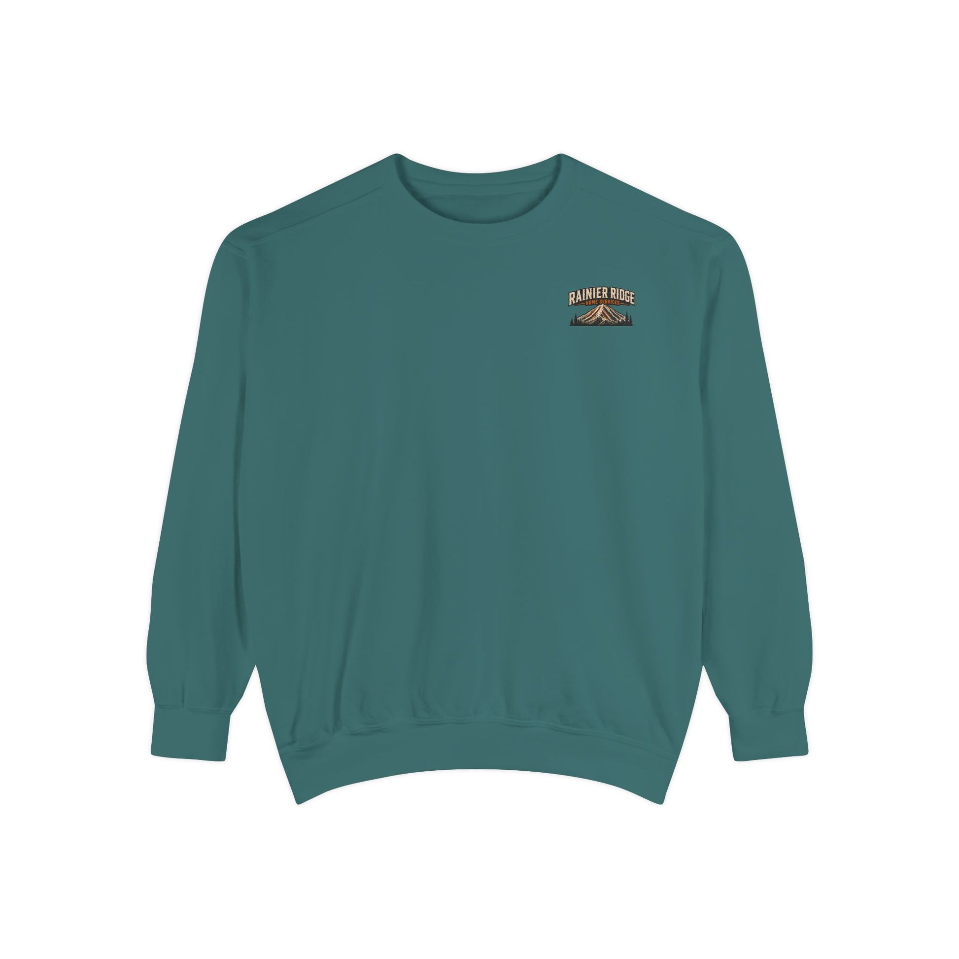 Rainier Ridge Cabin Sweatshirt — Mountain Lodge Campfire Crewneck
