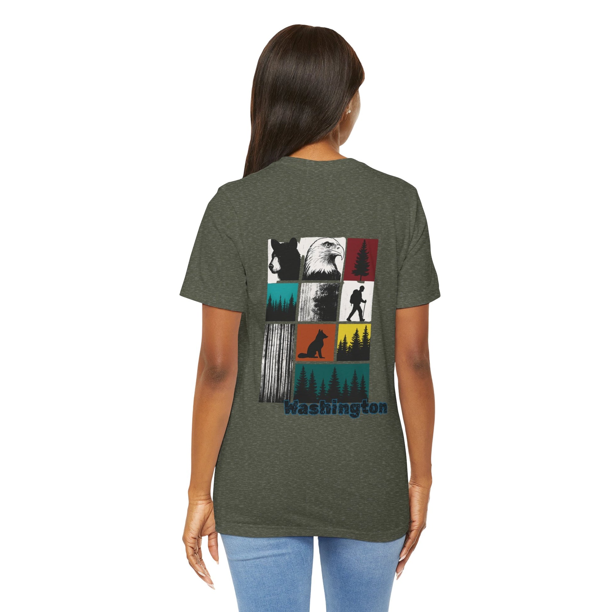 Washington Wildlife Grid Tee