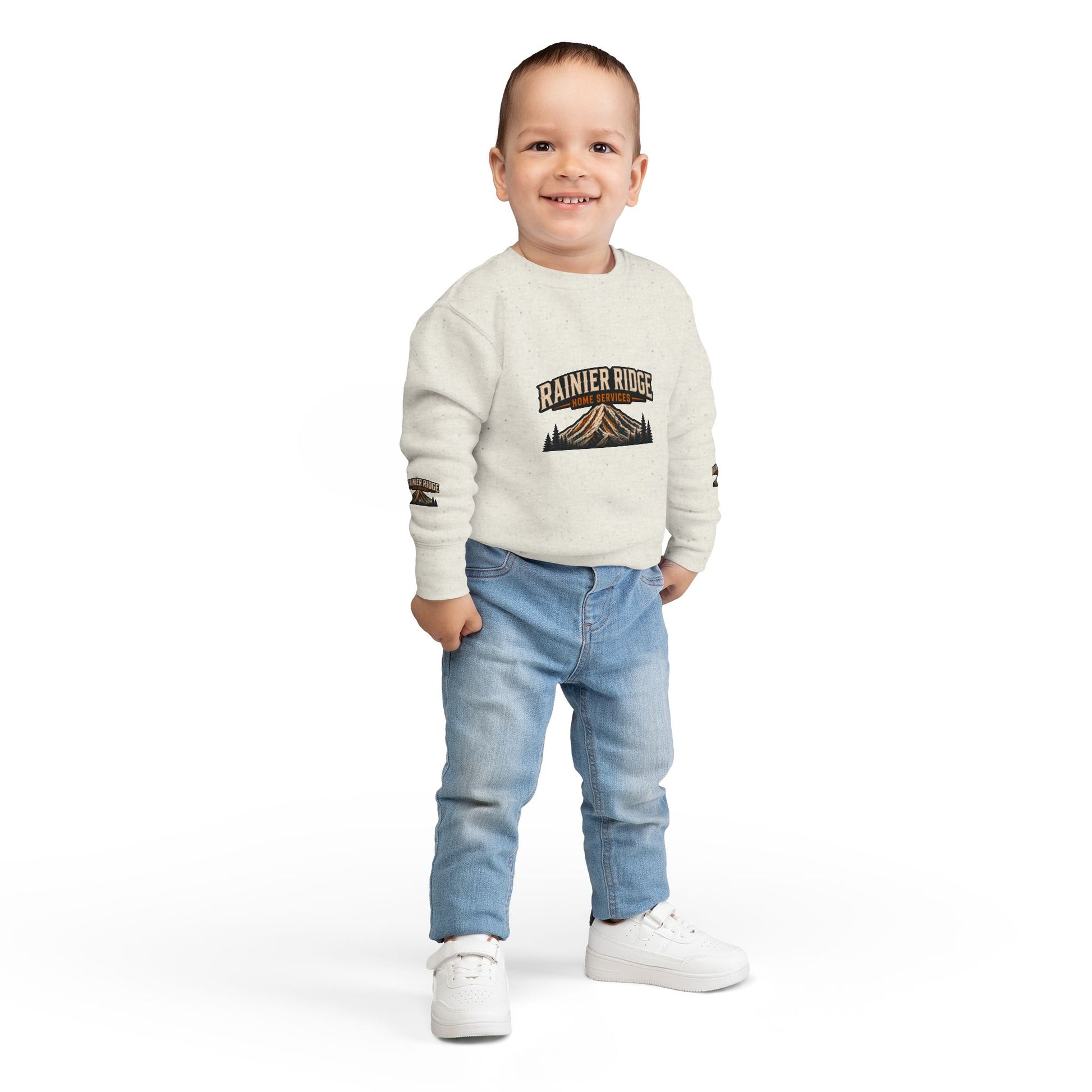 Toddler Sweatshirt - Rainier Ridge Mountain Campfire Logo Crewneck