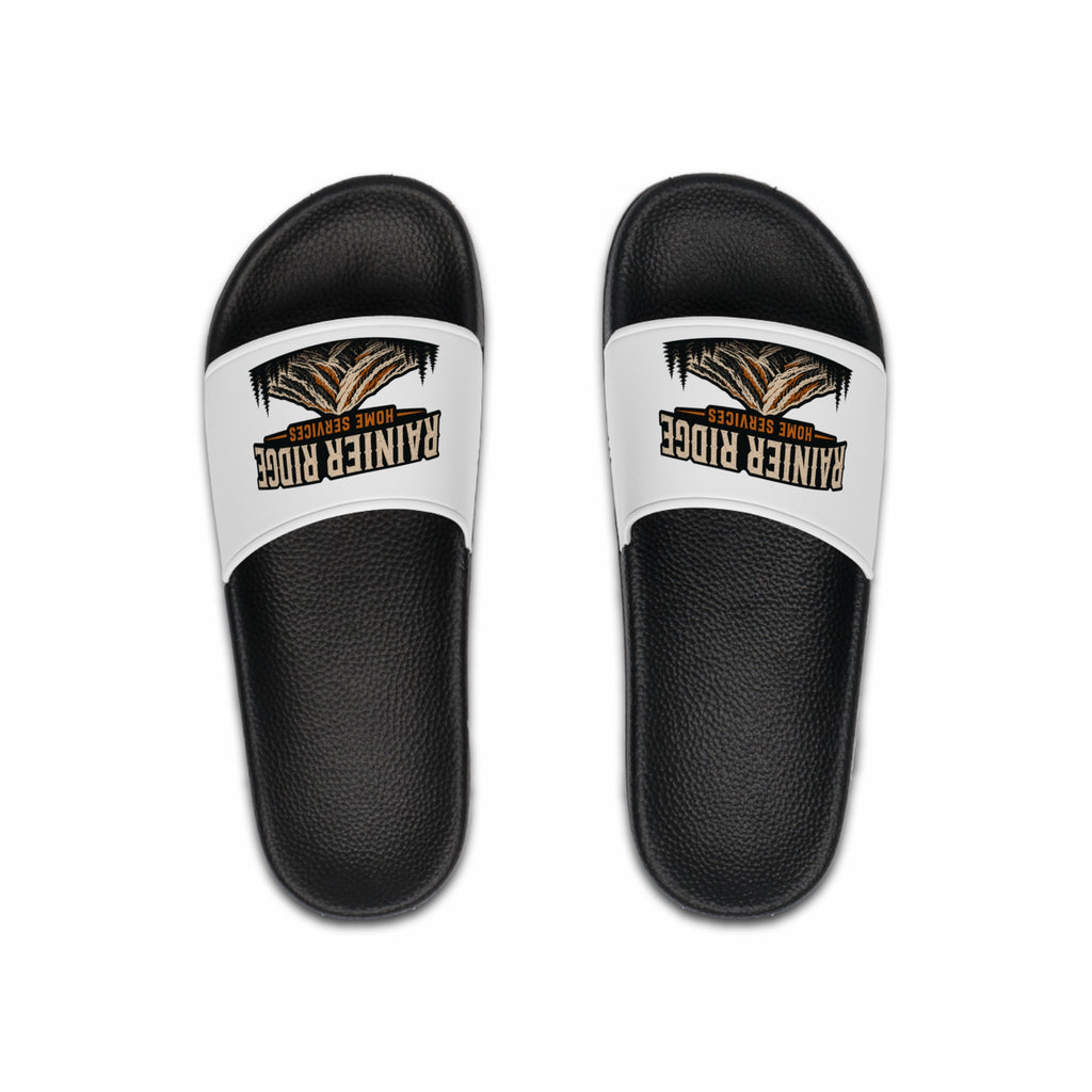 Rainier Ridge Men's Slide Sandals — Mountain Logo Pool & Beach Slides