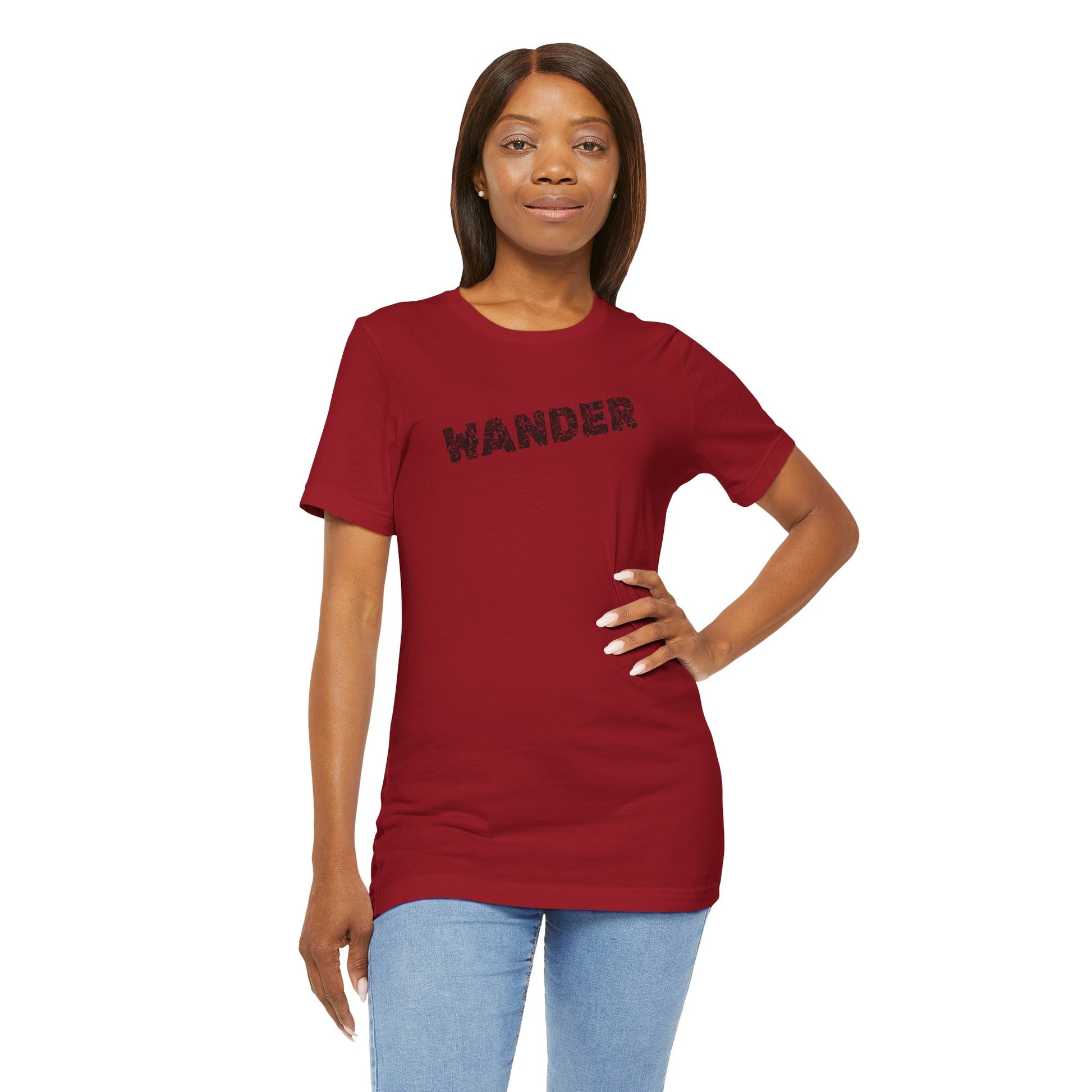 Wander Camp Tee – Distressed Campfire Scene