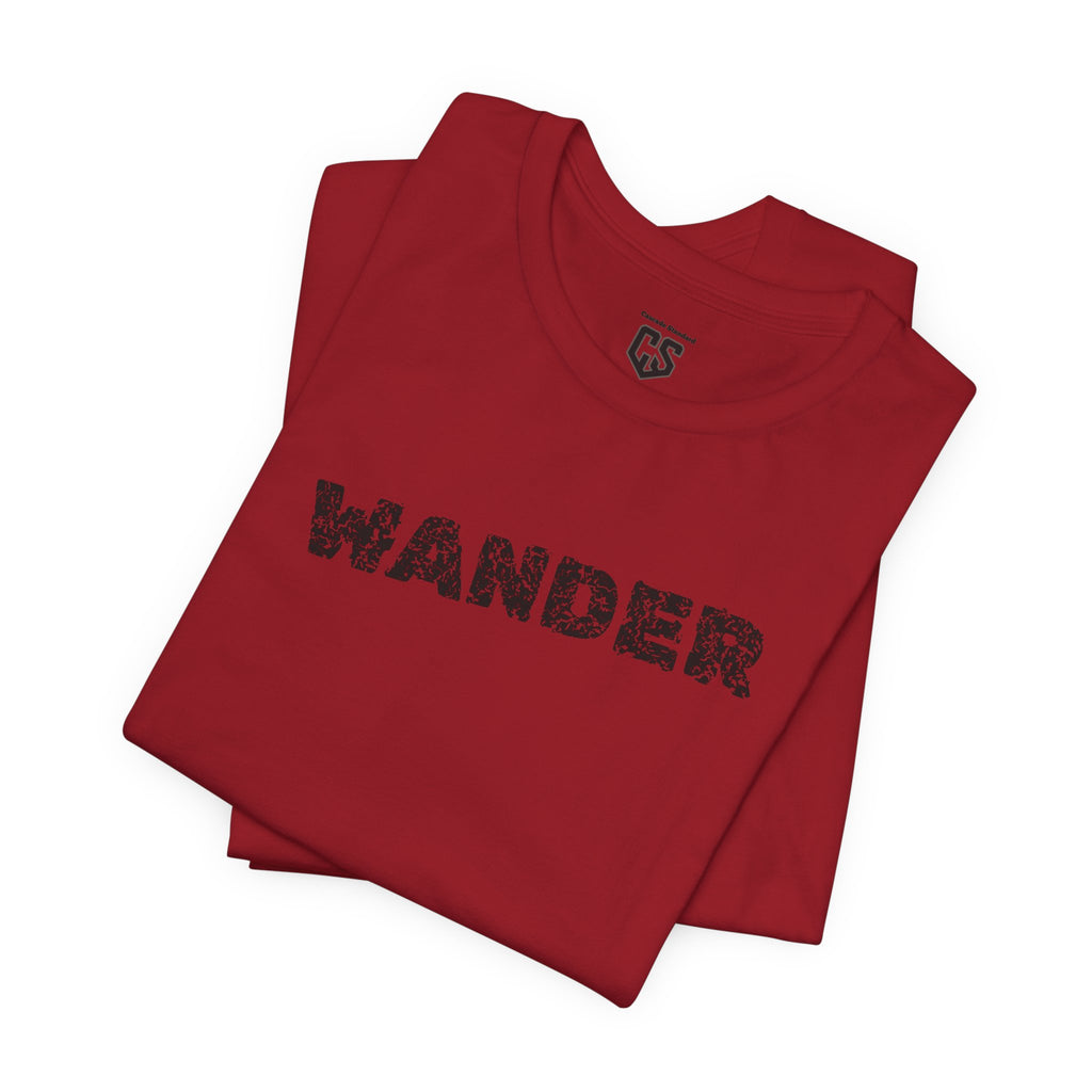 Wander Camp Tee – Distressed Campfire Scene
