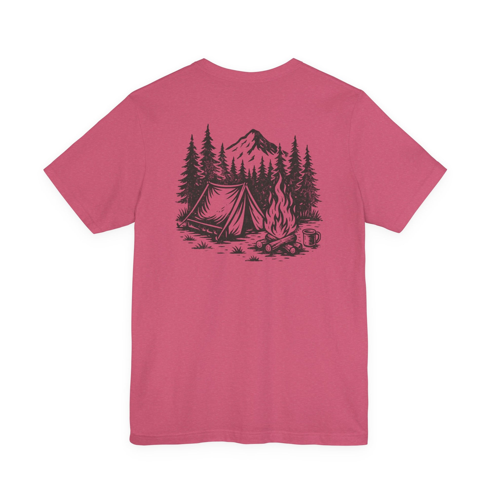 Wander Camp Tee – Distressed Campfire Scene