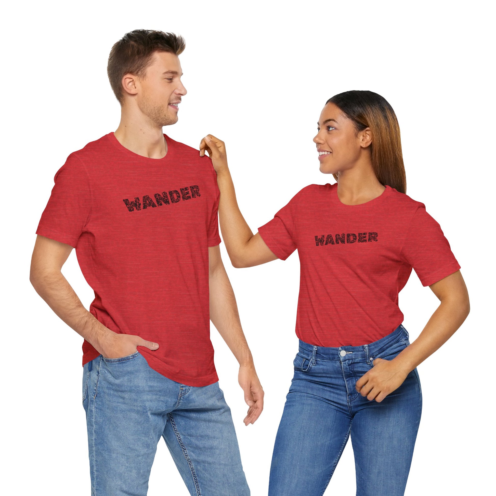 Wander Camp Tee – Distressed Campfire Scene