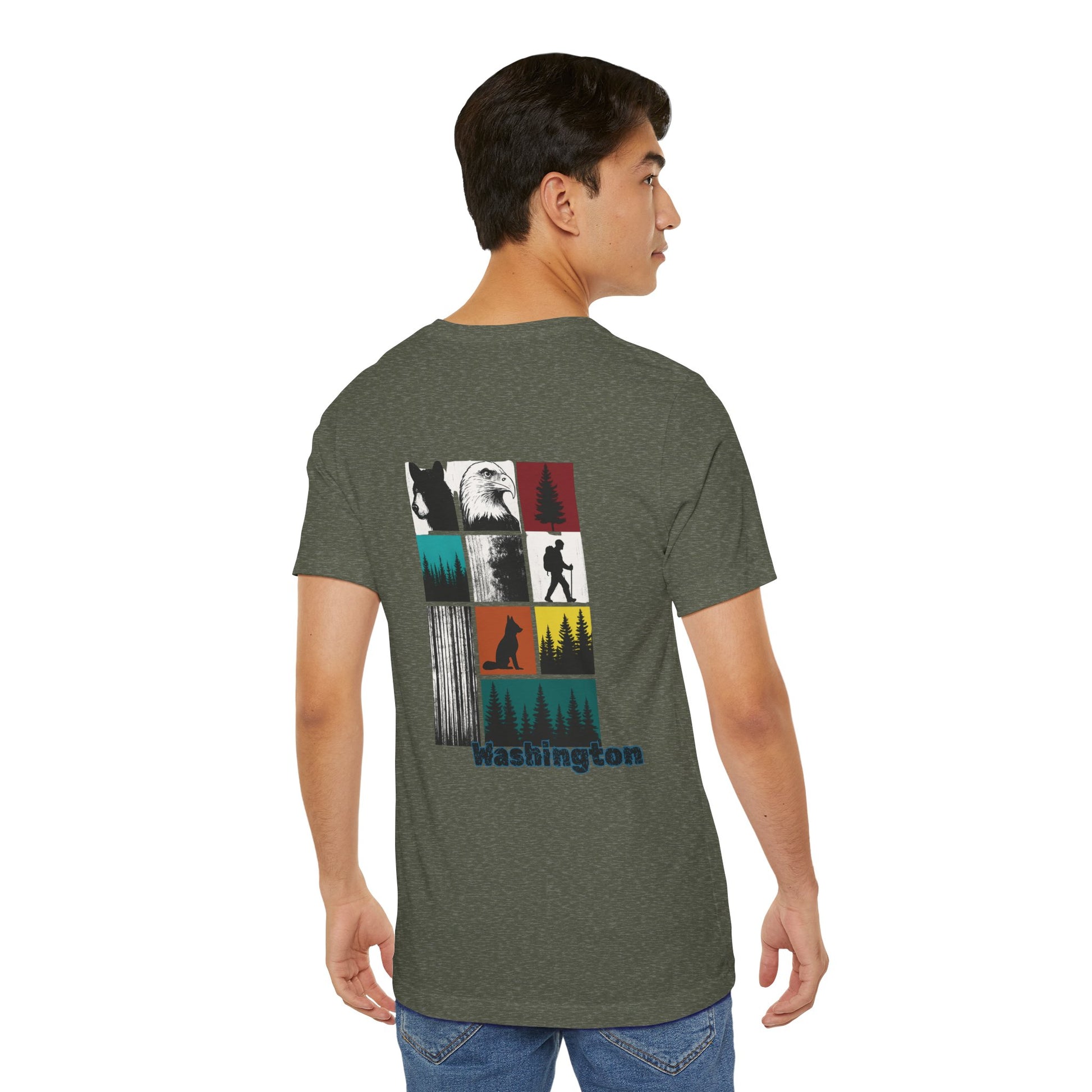 Washington Wildlife Grid Tee