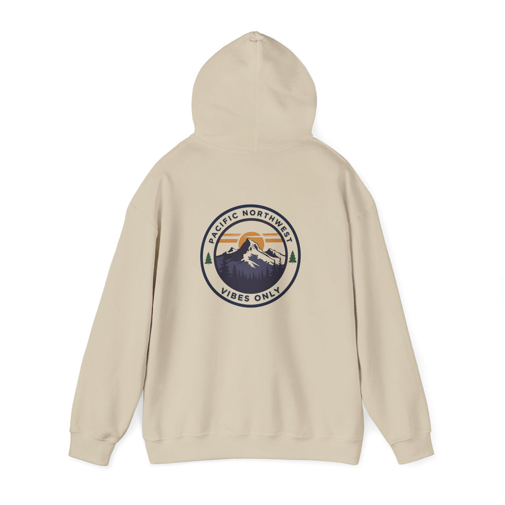 Pacific Northwest Vibes Hooded Sweatshirt | Cozy Unisex Hoodie for Adventure Lovers, Outdoor Lifestyle, Gifts for Nature Enthusiasts