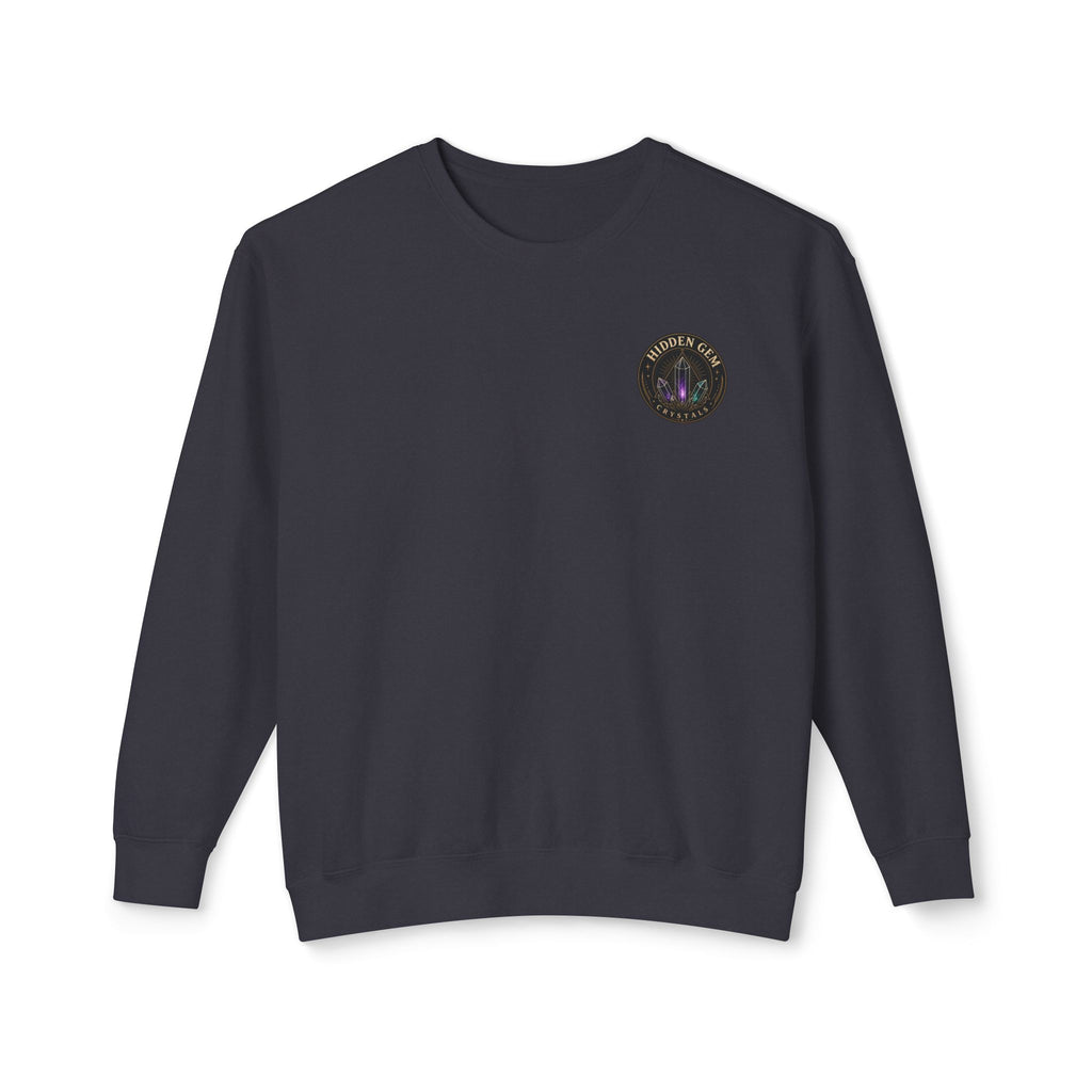 Crystal Crewneck Sweatshirt — "Hidden Gem Crystals" Graphic