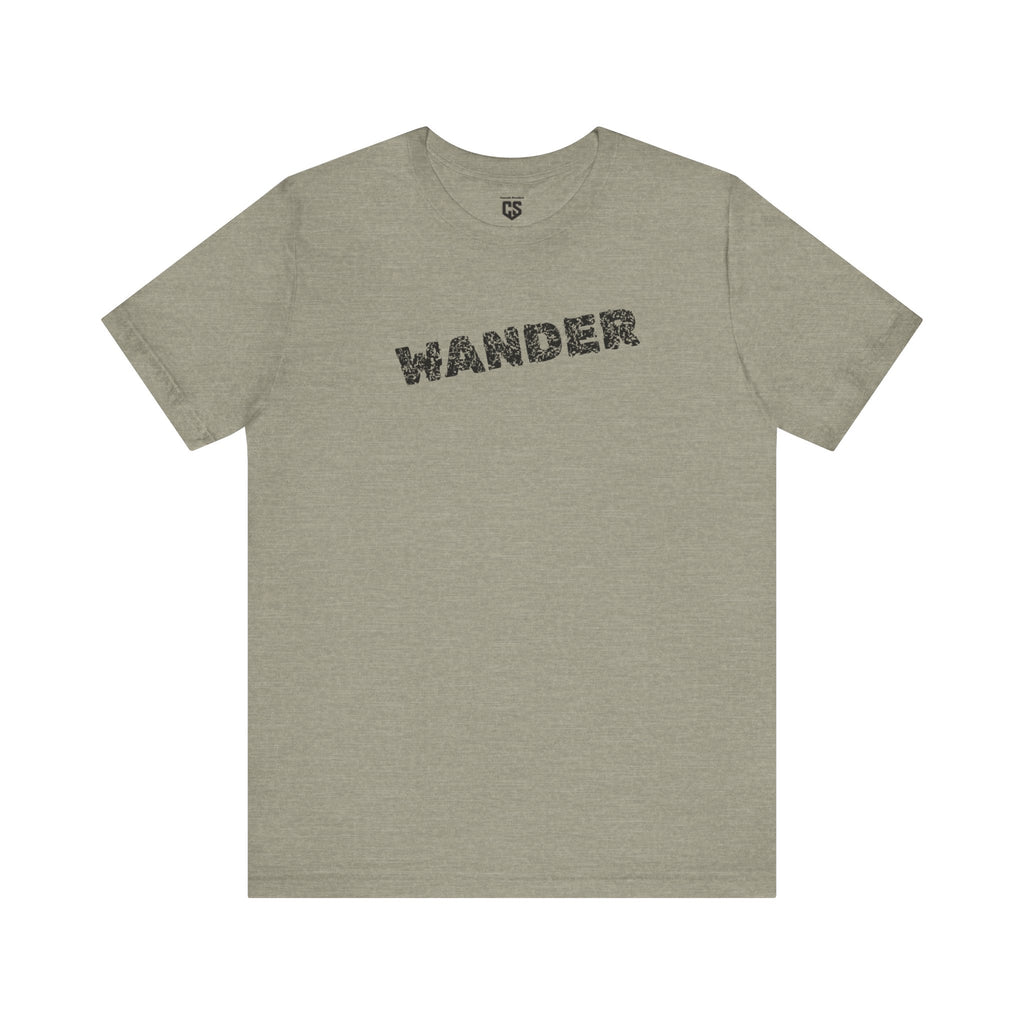 Wander Camp Tee – Distressed Campfire Scene