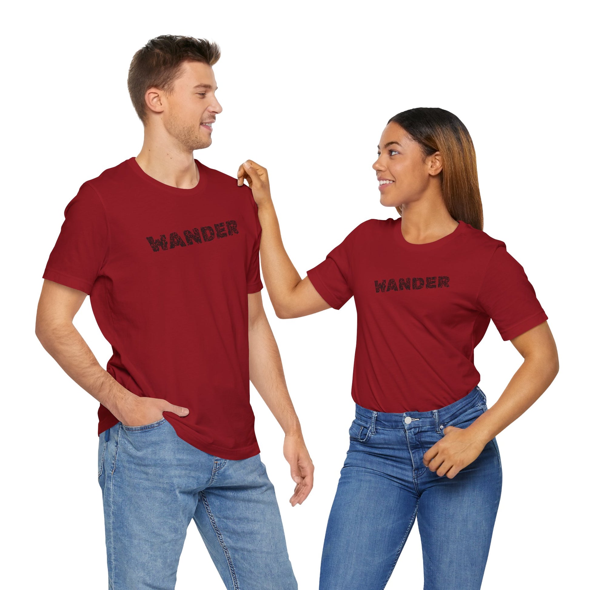 Wander Camp Tee – Distressed Campfire Scene