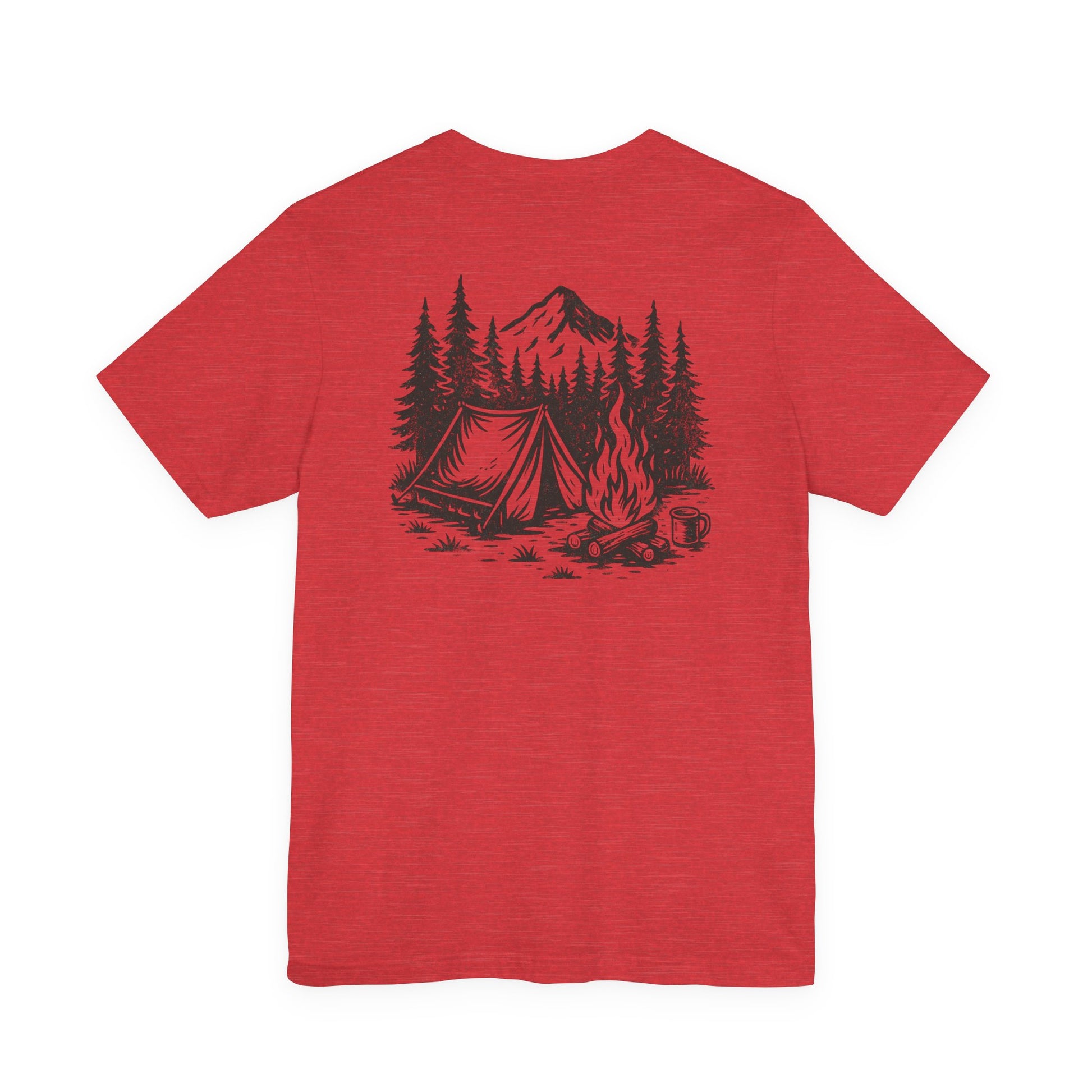 Wander Camp Tee – Distressed Campfire Scene