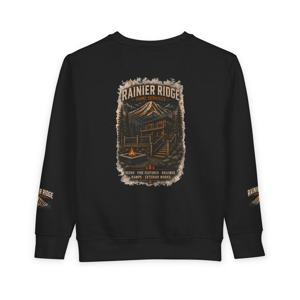 Toddler Sweatshirt - Rainier Ridge Mountain Campfire Logo Crewneck