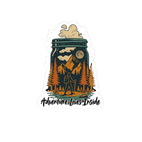 Adventure Lives Inside Stickers, Nature Stickers, Outdoor Decor, Hiking Gear, Camping Gifts, Travel Accessories