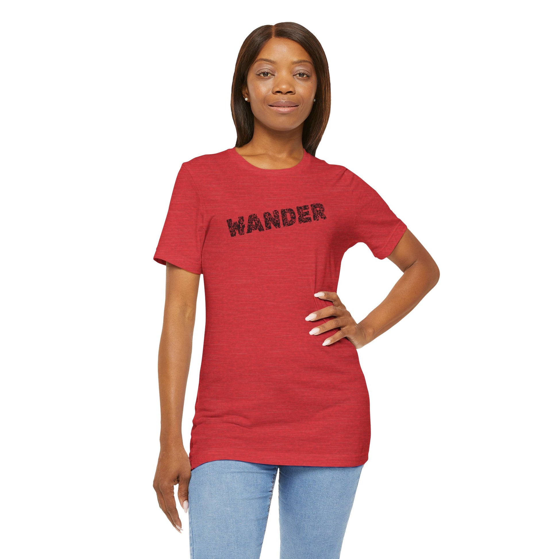 Wander Camp Tee – Distressed Campfire Scene