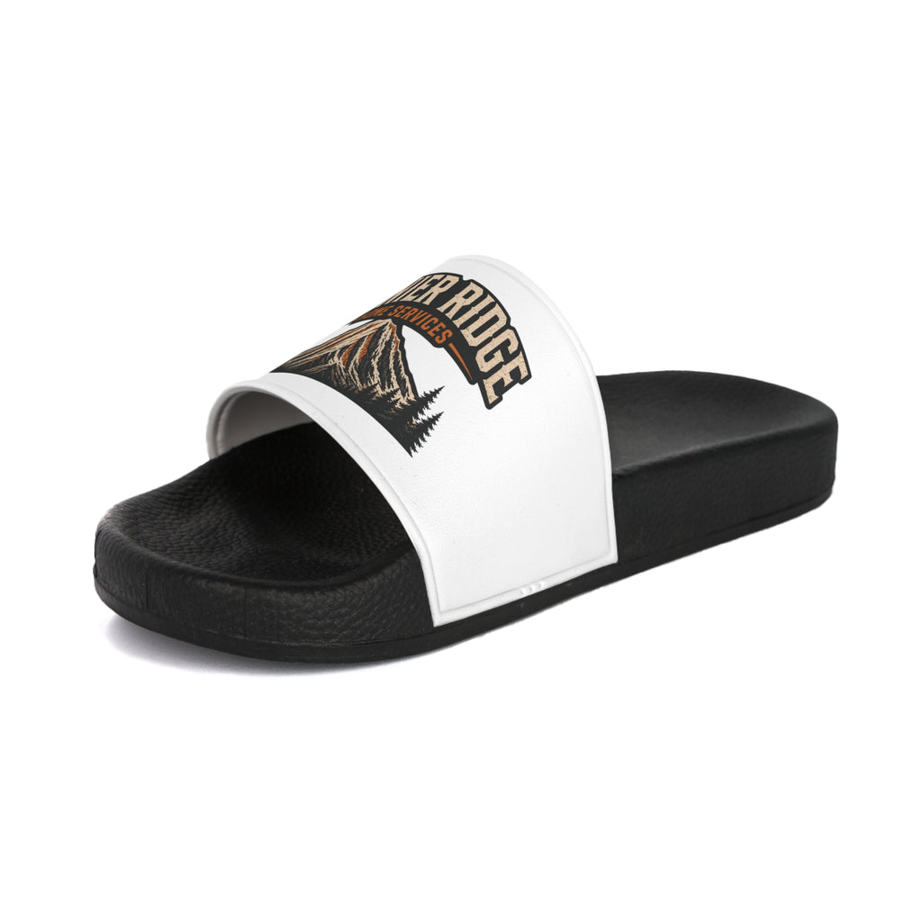 Rainier Ridge Men's Slide Sandals — Mountain Logo Pool & Beach Slides