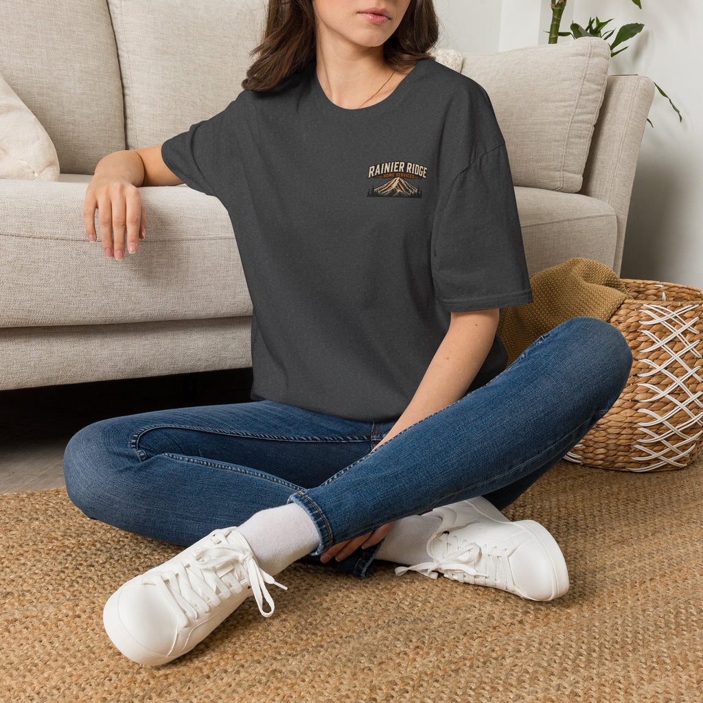 Rainier Ridge Mountain Graphic T-Shirt — Outdoor Adventure Pocket Tee
