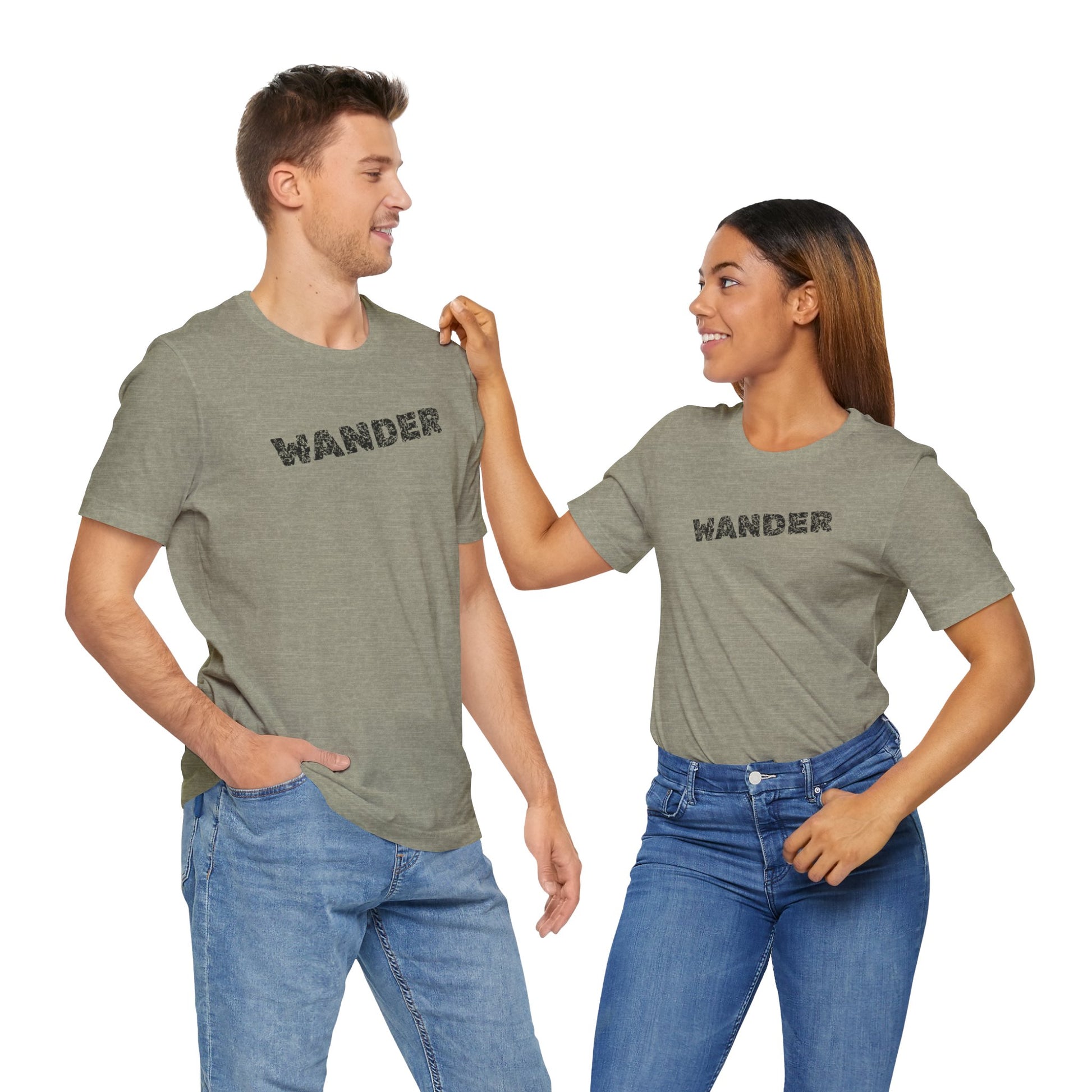 Wander Camp Tee – Distressed Campfire Scene