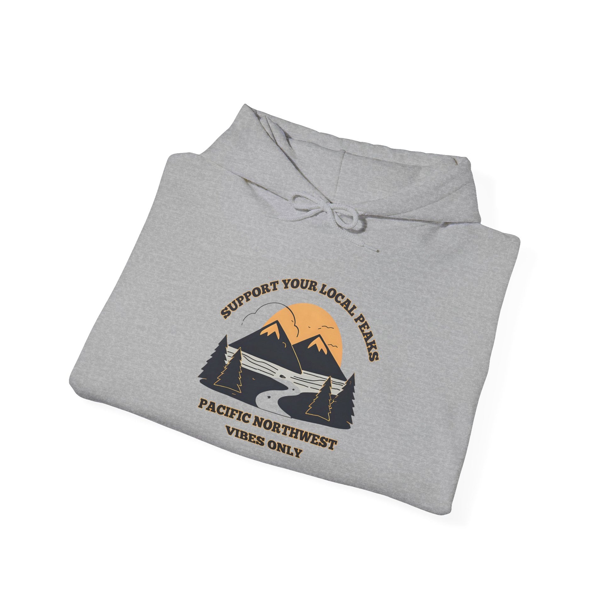 Support Your Local Peaks – PNW Vibes Hoodie