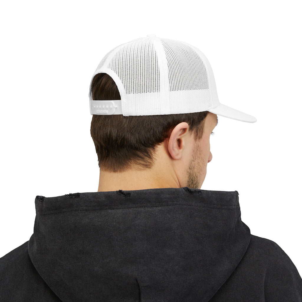 Trucker Cap — 'Rainier Ridge Home Services' Embroidered Mountain Snapback