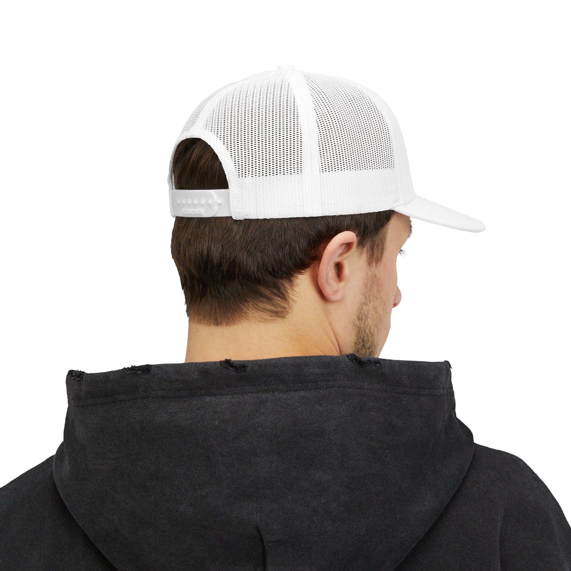 Trucker Cap — 'Rainier Ridge Home Services' Embroidered Mountain Snapback