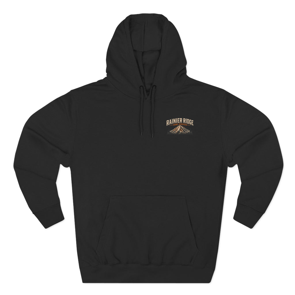Rainier Ridge Cabin Hoodie — Cozy Mountain Cabin Camping Pullover