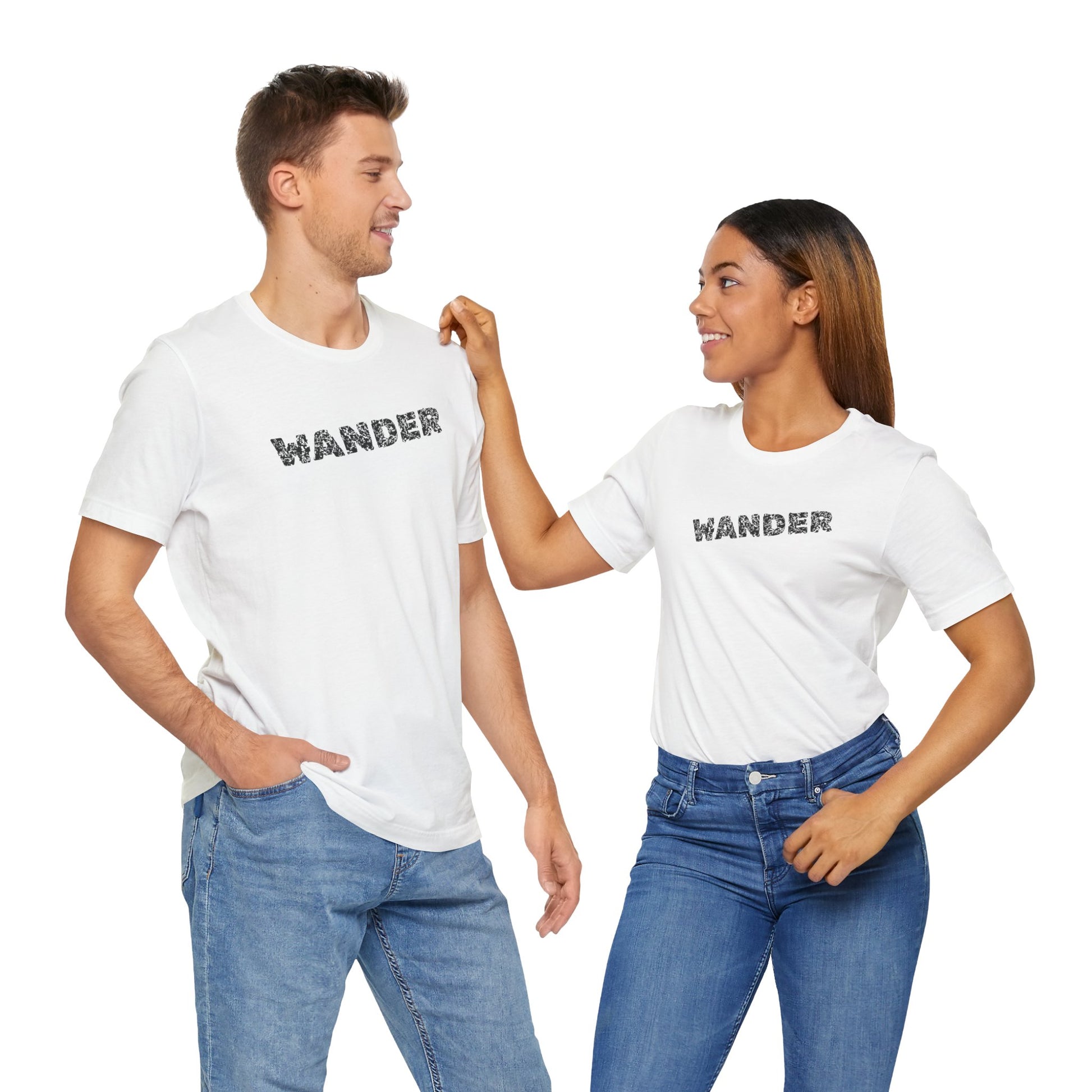 Wander Camp Tee – Distressed Campfire Scene