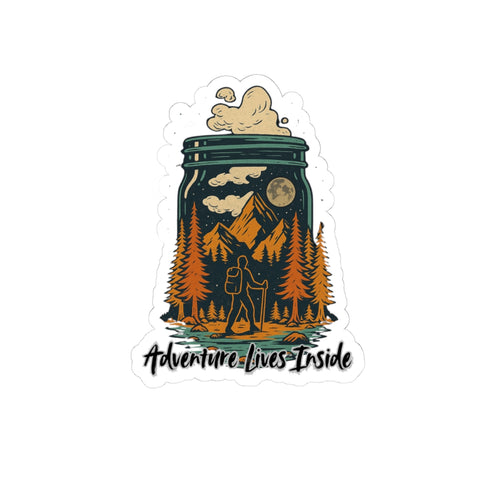 Adventure Lives Inside Stickers, Nature Stickers, Outdoor Decor, Hiking Gear, Camping Gifts, Travel Accessories