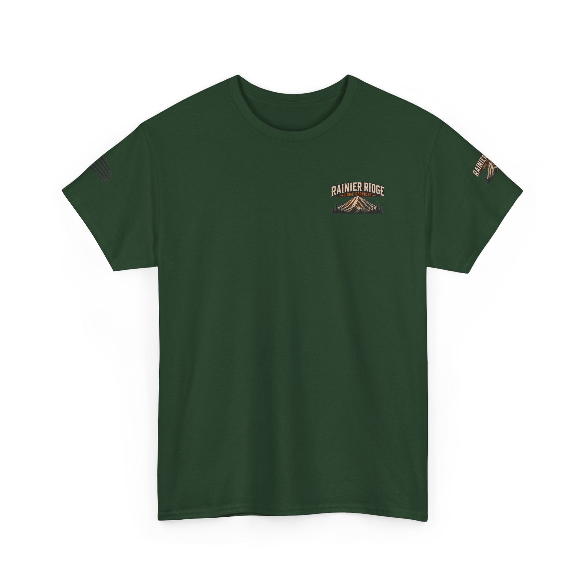 Cabin Collage Tee — Rustic Mountain Lodge Photo Graphic T-Shirt